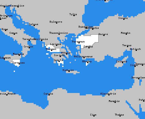 Royaume Hellénique en 270 av JC (sous Kléomène de Sparte)