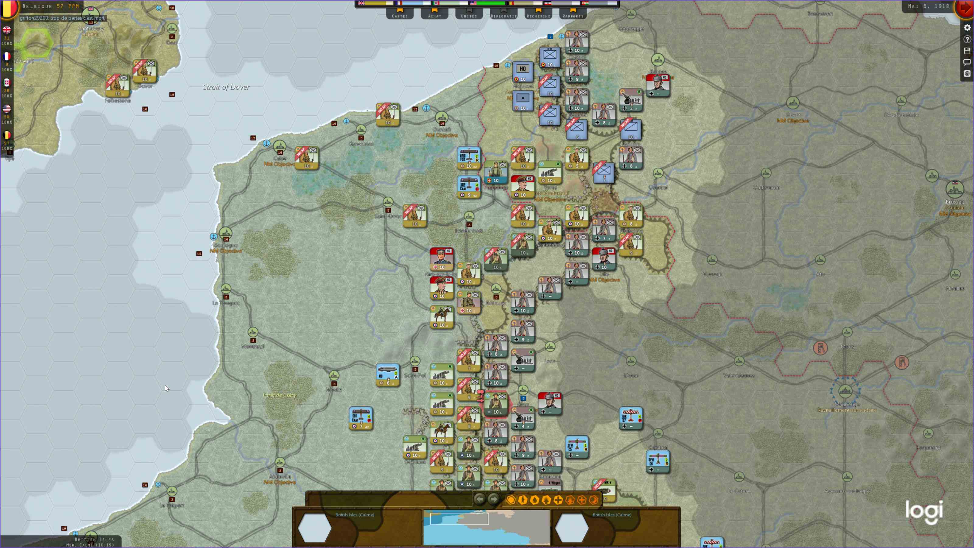 Percée en Belgique, les troupes US occupent le terrain.