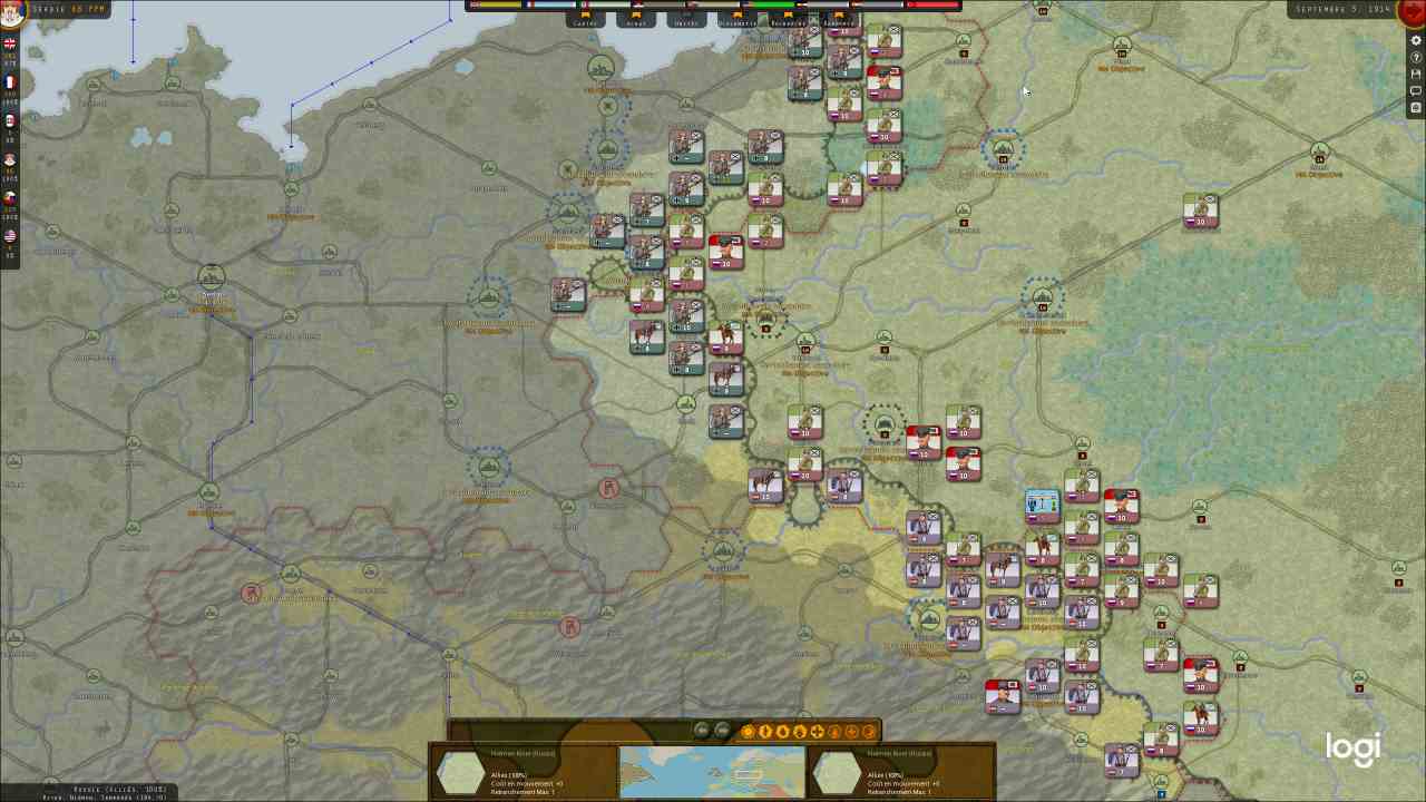 Il me manque des troupes et mes QG sont en 1ere ligne et ça ce n'est pas bon.