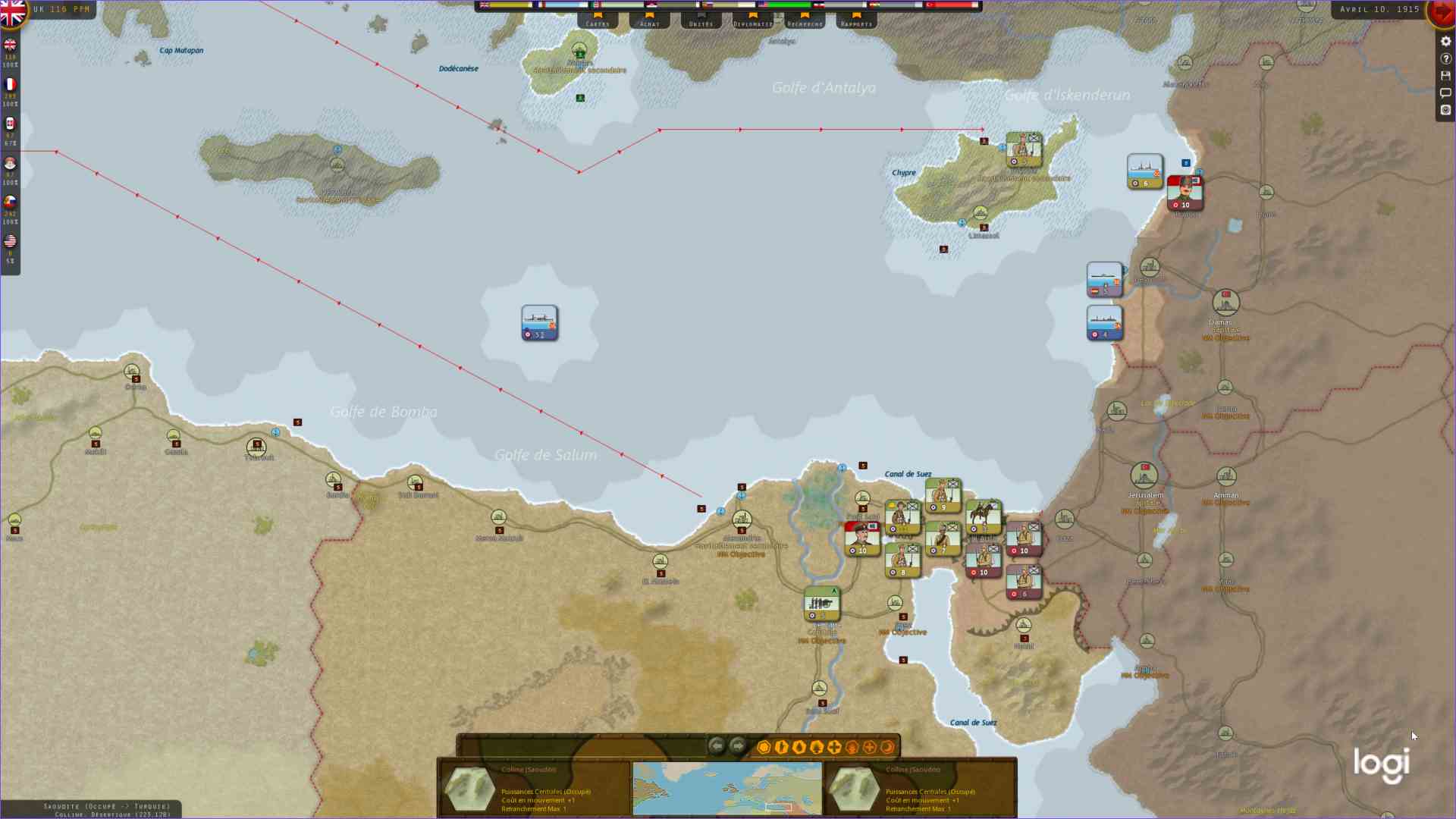 Coup d’œil au Moyen-Orient, pour l'instant ça va.