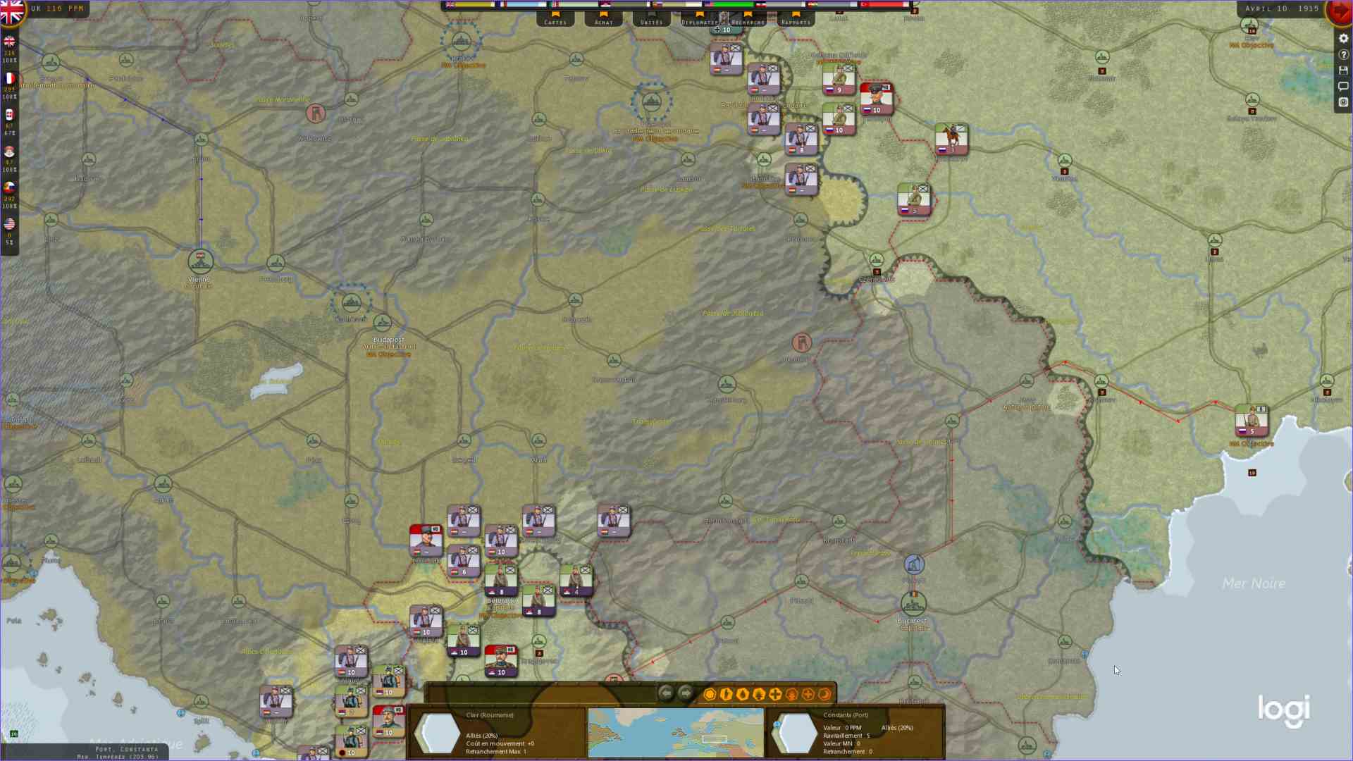 On combat peu en Serbie...